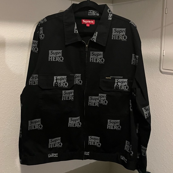 NEW Black Supreme x ANTIHERO Work Jacket - Picture 4 of 6